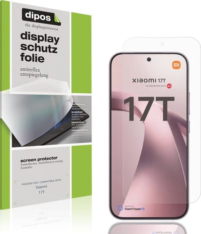dipos – 4x Matte Beschermfolie geschikt voor Xiaomi 17T | Krasbestendige & antireflecterende Screenprotector Ultra-Thin