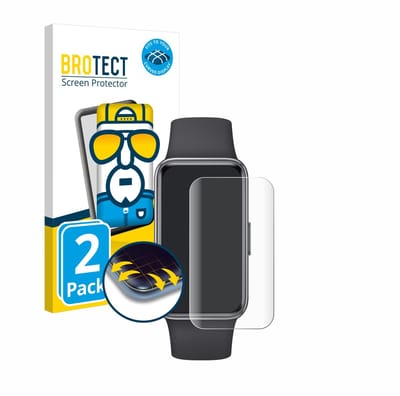 BROTECT - Screenprotector voor Huawei Band 9 - Folie Beschermfolie transparant volledig dekking - 2 Stuks