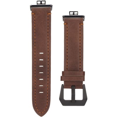 Smartwatch Band Strap Vintage Leer Polshorlogeband met Gesp Schroevendraaier voor HUAWEI Watch FIT Type 2 brown