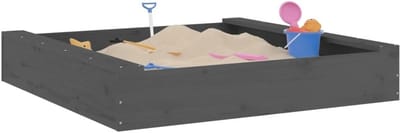 Houten Zandbak met Zitjes voor Buiten - Vierkant Speelhuisje voor Tuin