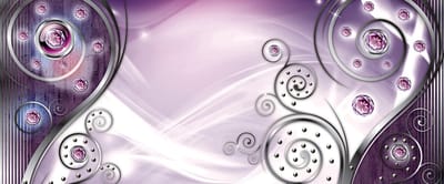 Abstract Modern Pattern Purple Photo Wallcovering