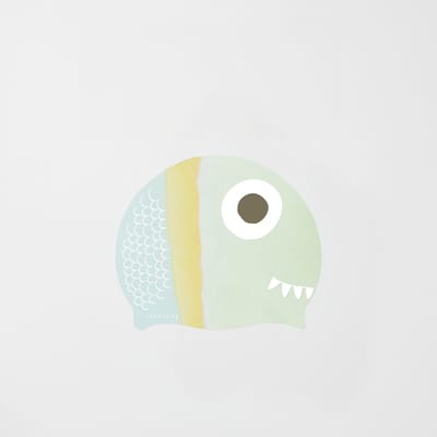 Sunnylife - Kids Swimtime Badmuts Monty the Monster - Siliconen - Groen