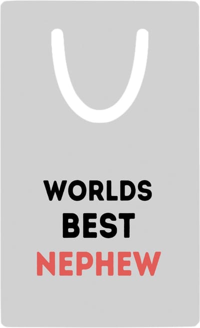 Hacebo® - worlds best nephew metalen boekenlegger - Neef - de beste neef - verjaardagscadeau - verjaardag - cadeau - cadeautje voor neef - neef artikelen - kado - geschenk - gift Bladwijzer boekenleggers - 7.6 cm x 5cm