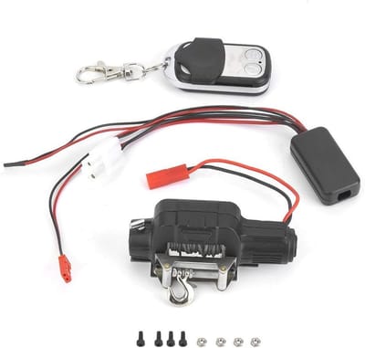 Winch afstandsbediening voor 1:10 RC crawler, ideaal voor TRX4 en KM2 accessoires, eenvoudig te bedienen en duurzaam
