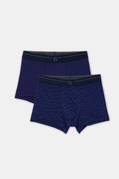 Woody duopack boxershort heren - donkerblauw - 252-10-QLM-Z/024 - maat L