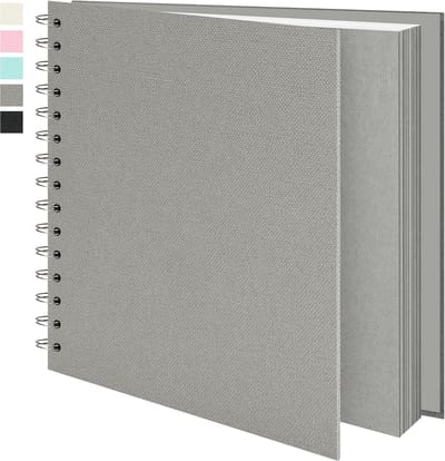 Scrapbooking Album 20x20cm Grijs - Fotoalbum Met 40 Zelfklevende Pagina's Voor Bruiloft, Reizen & Familieherinneringen