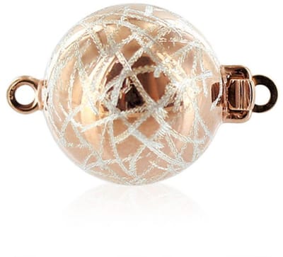Luna-Pearls - 607.0292 - Sieradensluiting - Dames - 925er Zilver roséve Roségouduld - 14mm