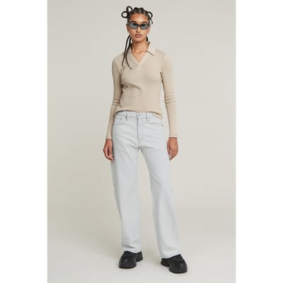 G-Star Polo Slim L/s Dk Brick Taglia: XS | Maglie a manica lunga Outlet | Donna