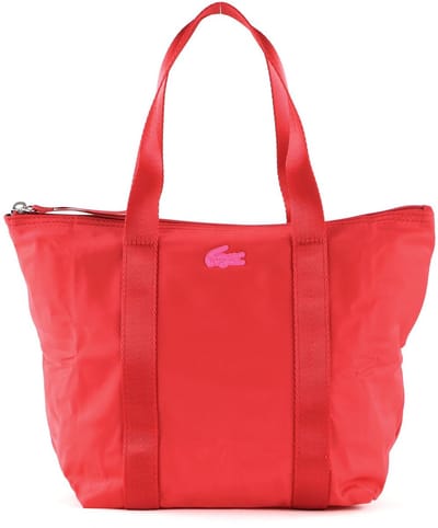 LACOSTE Handtas XS Shopping Bag Pompier Rose Fluo Paars