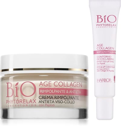 Phytorelax Age Collagen Set – Oogcrème en Anti Rimpel Dagcrème met Collageen en Peptiden – Parfumvrij – 65 ml