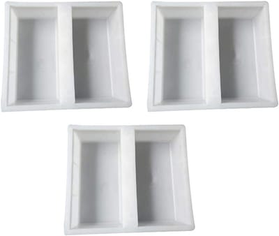 Betonvorm Bekistingsvorm - Gietvorm Betonplaat - Tuin Terras Maken - Herbruikbaar Duurzaam Materiaal - 10x20x6 cm - Zwart