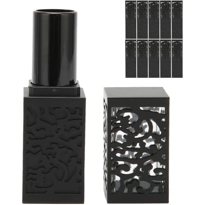 10 Stuks Lippenstiftkokers DIY Multifunctioneel Draagbaar Compact Hol Ontwerp Lippenbalsemkokers Voor Lichaamscrème black