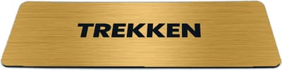 Deurbordje Goud-look met tekst trekken - Formaat 150 x 50 mm x 1,6 mm - Zelfklevend | Luxe uitstraling | Geborstelde Gouden toplaag | Gratis Verzending | Decoporta