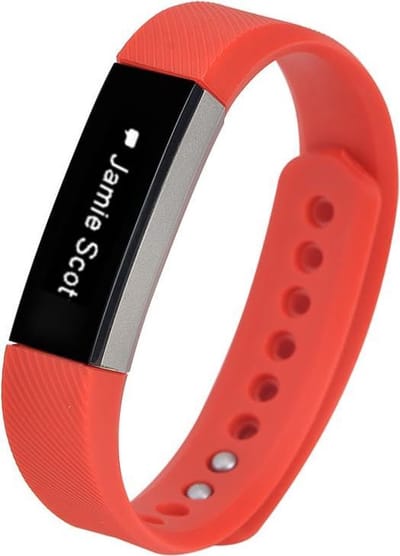 watchbands-shop.nl Siliconen bandje - Fitbit Alta (HR) - Rood - Large