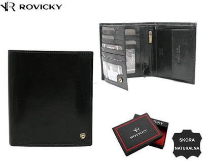 Rovicky - Grote Leren Portemonnee - RFID-systeem - Passen en Documenten
