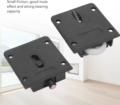 Dailygoods- Schuifdeurwiel 25mm - Roestvrij Staal/Kunststof - 4 Sets