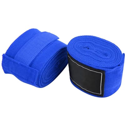 2 stuks 2,5 m elastische band boksen Sanda Muay Thai MMA Taekwondo bandage handwraps (Zwart)