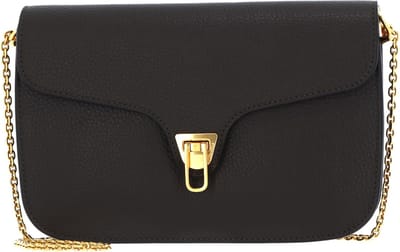 COCCINELLE Leren Schoudertas Beat Soft Crossbody Bark Groen