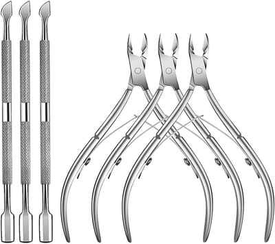 6-delige Nagelriemtrimmerset Roestvrij Staal Manicure & Pedicure Gereedschap