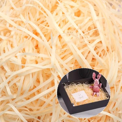 Dailygoods- Vulmateriaal 200 g - Versnipperd Papier - Geschenkdoos - Decoratie - Bescherming - Lichte Champagnekleur - Cadeaupapier