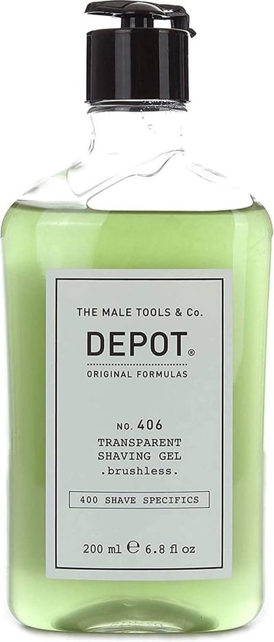 Gel Pentru Barbierit Depot 400 Shave Specifics No.406 Transparent Gel Brushless, 200ml