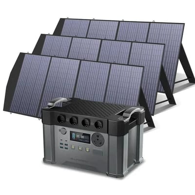 ALLPOWERS Zonnegeneratorset 2400W (S2000 Pro + SP033 200W zonnepaneel) - S2000 Pro+3 stuks SP033 200W zonnepaneel