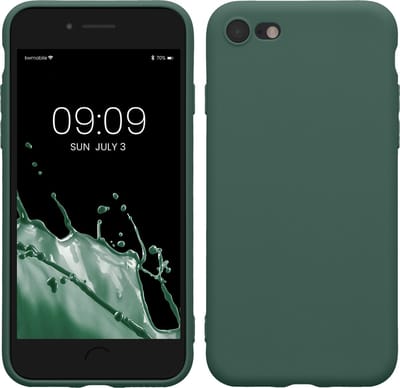 kwmobile telefoonhoesje geschikt voor Apple iPhone SE (2022) / iPhone SE (2020) / iPhone 8 / iPhone 7 - Hoesje voor smartphone - Precisie camera uitsnede - In dennengroen