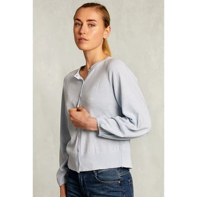 River Woods Light Blue Cardigan With Buttons Blue Size: S | Cardigans Outlet | Dames | Blauw