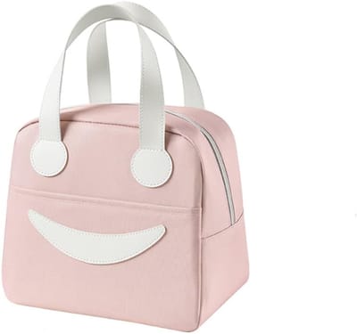 Mini Geïsoleerde Lunchtas 1 Stuk, Draagbare Schattige Koeltas voor Picknick en Buiten, Opbergtas voor IJs, Klein Formaat, Roze