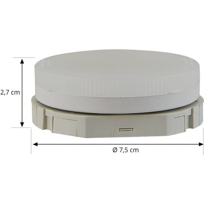 Arcchio LED lamp GX53 6 W, dimbaar, 3.000 K, Ø 7,4 cm