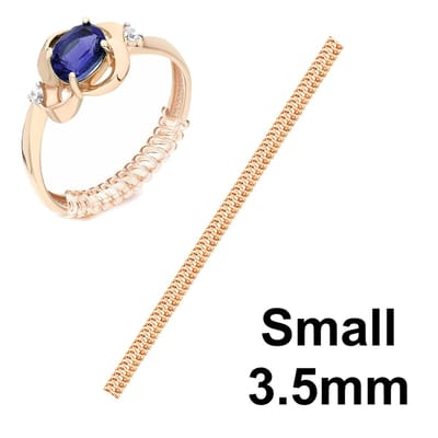 Fako Bijoux - Ringverkleiner - Ring Verkleiner Gouden Ring - Small - 3.5mm - 10cm - Goudkleurig