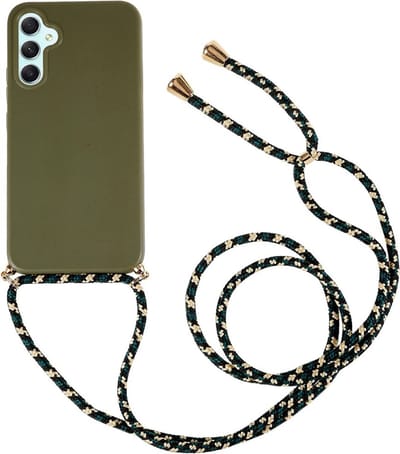 Coverup Hoesje - Geschikt voor Samsung Galaxy A14 Hoesje - Coverup TPU Back Cover met Koord - Biologisch Afbreekbaar - Groen