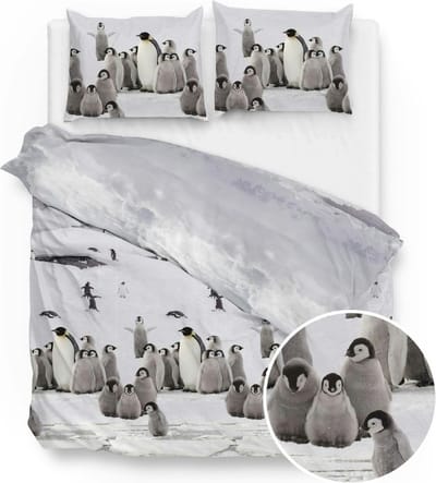 Zohome Tadzio Dekbedovertrek - Flanel - Extra breed - 260x200/220 cm - White