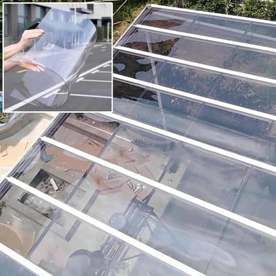 Dakplaat - Kunststof Plaat Glasvezel - Serre Tuin Garage - Weerbestendig UV-bestendig - 1mm Dikte - Transparant