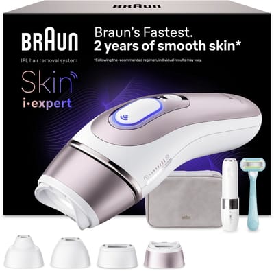 Braun IPL Smart Skin i·expert - IPL ontharingsapparaat - PL7432 - Ontharing Voor Thuis - Met Gratis App - 4 Slimme Koppen