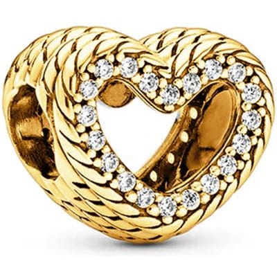 Nieuwe Sprankelende Gouden Poolster Liefdesbrief Oneindigheidsknoop Bloeiende Roos Clip Bedels Kralen Passend op Originele Armband Doe-het-zelf Sieraden Cadeaus beige