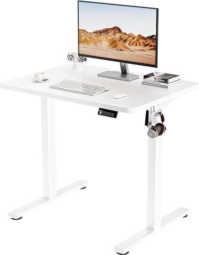 Elektrisch Zit-Sta Bureau – 80×60 cm – In Hoogte Verstelbaar – Met Geheugenfunctie