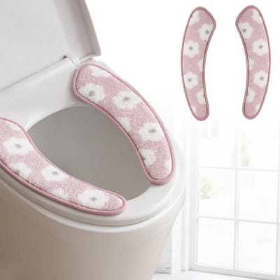 Toilet Stoel Cover - Toilet Verwarmer - Zitcomfort Verhoging - Verstevigd met Spons - 38 x 11 cm - Roze