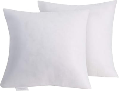 Kusseninzetstukken Set - Decoratieve Vulling - Bank en Stoel - Hoge Loft Polyester - 28 x 28 Inch - Wit