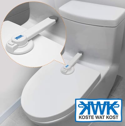 KWK Wc bril beveiliging veiligheidsslot voor toilet. Voor baby's, kinderslot kleine kinderen katten, honden en huisdieren