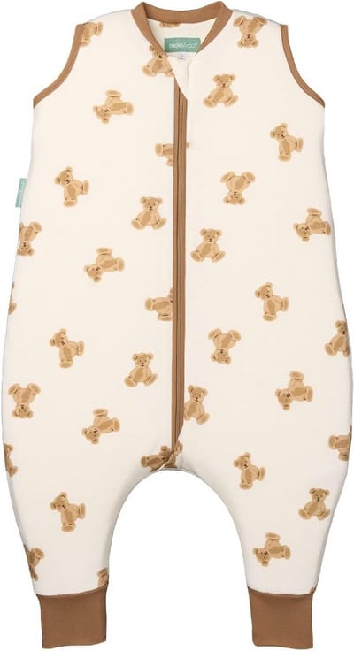 Babyslaapzak met voeten - Trappelzak winter - Warm en veilig slapen - Afneembare mouwen en sokken - 1 jaar