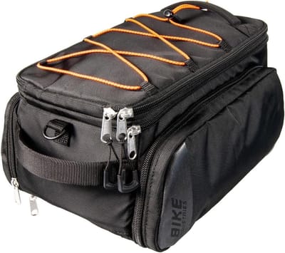 Bagagedragertas - Fietstas - Fietsen - Snapit 2.0 adapter - 32L - Zwart Oranje