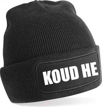 Koud He Warme Wintermuts | Beanie | Muts | Winter | Kou | Koud | Tekst | Cadeau | Apres Ski | Wintersport | Skimuts | Verzending binnen 24 uur!