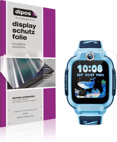 dipos – 6x Beschermfolie geschikt voor Imoo Watch Phone Z3 | Krasbestendige & heldere Screenprotector Ultra-Thin