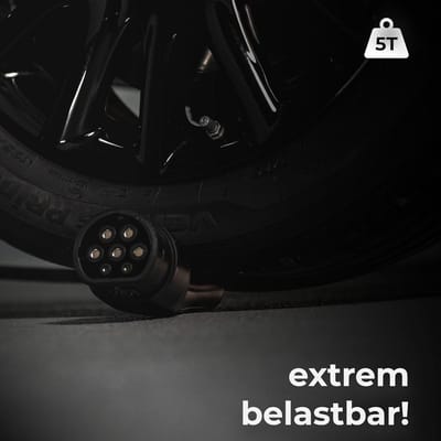 Laadkabel Type 2 - EV Kabel Spiraal - Elektrische Auto Laden - Spiraalvormig Ontwerp - 10 meter - Zwart