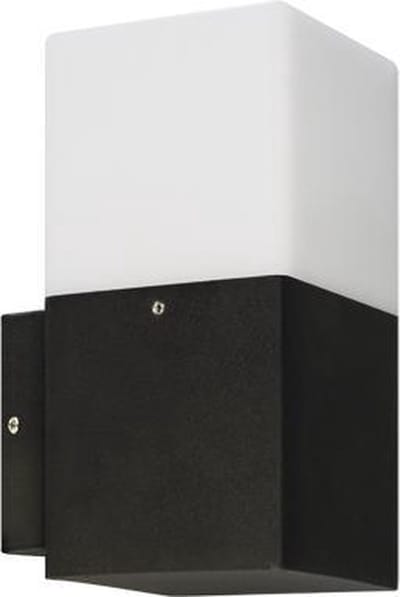 STRÜHM GRYF Buitenlamp - Wandlamp - Vierkant - Up - E27 - Zwart