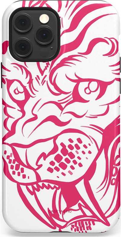 Casetastic Hoesje Geschikt voor Apple iPhone 12/12 Pro Magsafe - Stijlvolle Beschermende Duo-layer Case - Scherpe Strepen