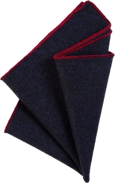 Elegante Heren Pochet Handdoek Katoen Tweed Look Zelf Te Vouwen