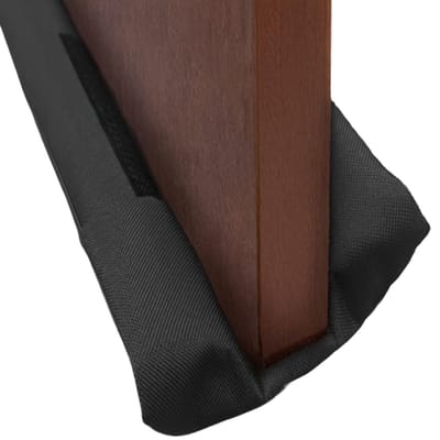 Nivard Dubbele Tochtrol - Windstopper - Tochtstrip - Kussen Voor Deur - Tochtstopper - Deurborstel - Draft Stopper - Tochthond - Tochtband - Tochtkussen - Zwart
