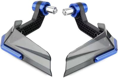 Motorfiets Handkappen - Windkappen Stuur - Bescherming Rijden - Aluminium Kunststof - 2 Stuks - Donkerblauw